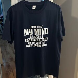 Humorous Black Graphic Tee